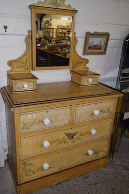 Lot 269 - Victorian painted pine dressing chest with...