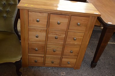 Lot 282 - Modern oak twelve drawer chest