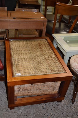 Lot 286 - Wicker topped coffee table