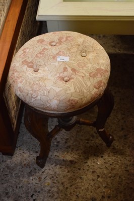 Lot 288 - Victorian revolving top piano stool