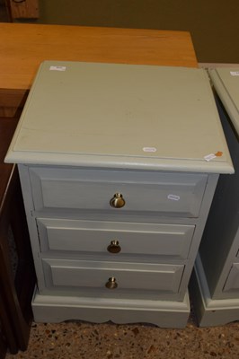 Lot 310 - Pair of painted bedside cabinets