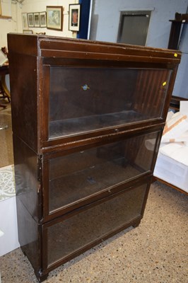 Lot 314 - A vintage Globe Wernick stacking bookcase (a/f)