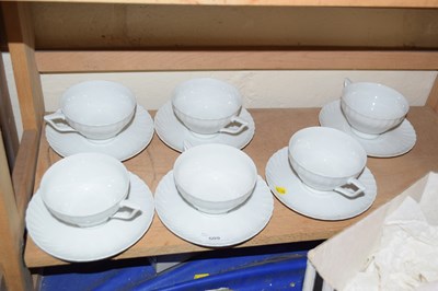 Lot 509 - Set of six teacups and saucers