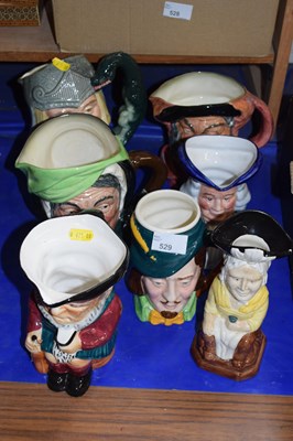 Lot 529 - Royal Doulton character jugs and others similar