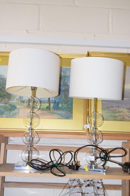 Lot 554 - Pair of table lamps
