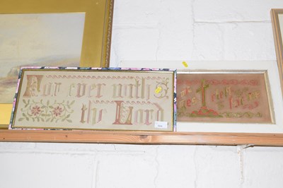 Lot 564 - Two needlework pictures