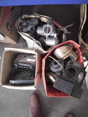 Lot 570 - Three boxes of assorted bygones