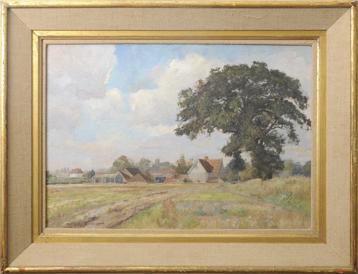 Lot 604 - Geoffrey Burrows (1934-2023), "Lilac Farm",...
