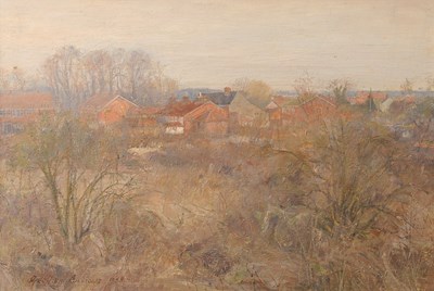 Lot 602 - Geoffrey Burrows (1934-2023), "Abbey Field, St....
