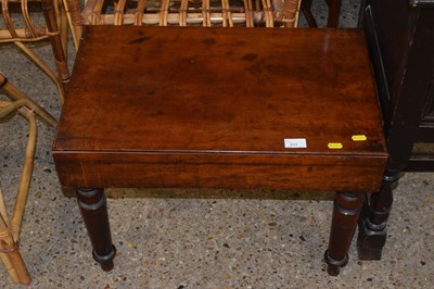 Lot 317 - A 19th Century mahogany bidet with ceramic liner