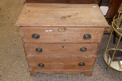 Lot 324 - Victorian pine three drawer chest