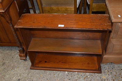 Lot 342 - Stained pine wall shelf