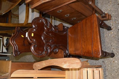 Lot 344 - Two 19th Century mahogany hall chairs of...