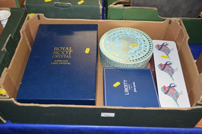 Lot 602 - Assorted boxed ceramics and cut glass