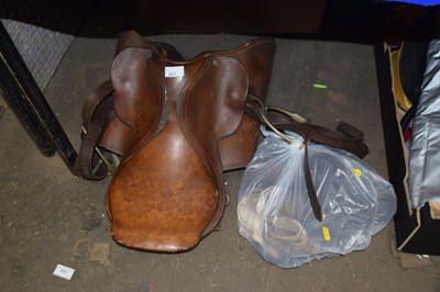 Lot 607 - A saddle and tack