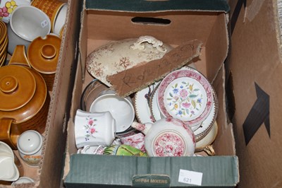 Lot 621 - Assorted ceramics and tea wares