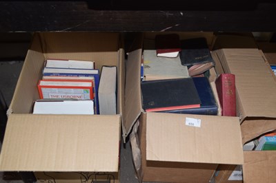 Lot 650 - Two boxes of assorted books including religion