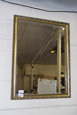 Lot 654 - Gilt framed wall mirror