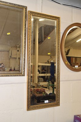 Lot 661 - Gilt framed wall mirror