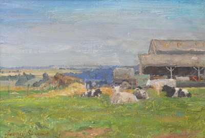 Lot 657 - Geoffrey Burrows (1934-2023), "French Cattle,...