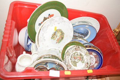 Lot 686 - One box of assorted decorative plates