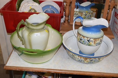 Lot 687 - Two wash bowls and jugs