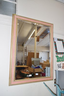 Lot 706 - Modern bevelled wall mirror