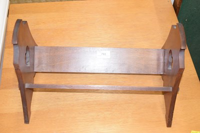 Lot 793 - A late 19th Century mahogany book rack with...