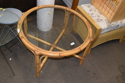 Lot 799 - Bamboo framed coffee table