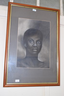 Lot 703 - A modern charcoal and body colour head and...