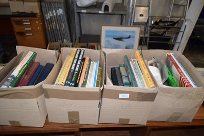 Lot 818 - Four boxes of books, railway related