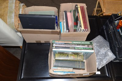 Lot 819 - Three boxes of books railway related