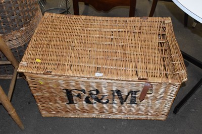 Lot 830 - Large Fortnum & Mason wicker hamper (a/f)