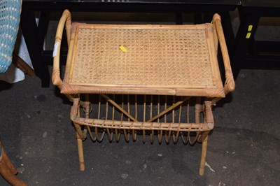 Lot 838 - Small bamboo magazine rack