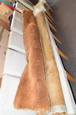 Lot 840 - A modern deep pile rust coloured wall hanging...