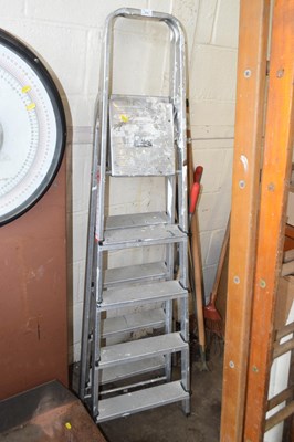 Lot 854 - Two aluminium stepladders