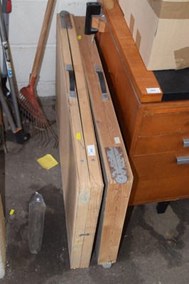 Lot 856 - Two folding pasting tables