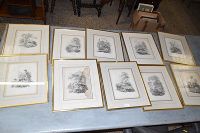 Lot 377 - A group of ten various framed book plates...