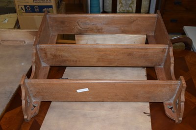 Lot 353 - A three tier wall shelf