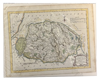 Lot 1045 - Folder of Norfolk Maps; J Cary, R Morden 18th/19th Century