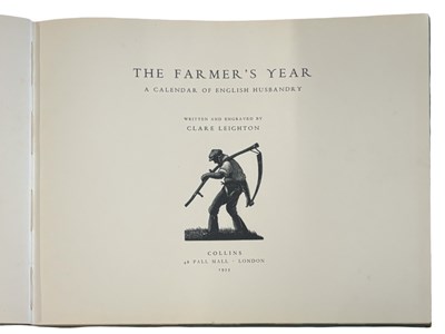 Lot 111 - Clare Leighton. The Farmer’s Year A Calendar...