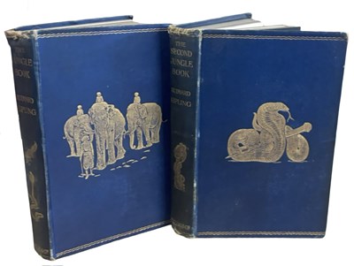 Lot 377 - RUDYARD KIPLING. The Jungle Book and Second...