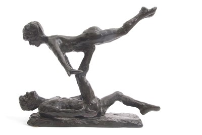 Lot 452 - William Redgrave 1903-1986 bronze figure group...
