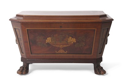 Lot 474 - A Regency mahogany sarcophagus formed former...