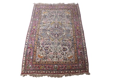 Lot 485 - An Iranian Isfahan rug decorated with a large...