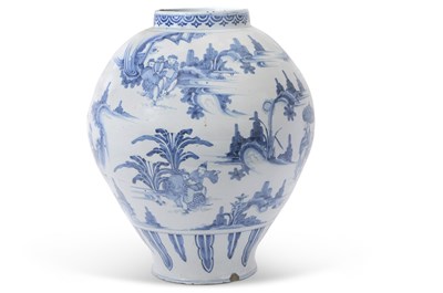 Lot 228 - Massive 17th Century Delft Jar or Vase of...
