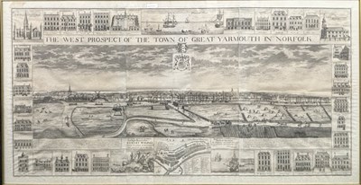 Lot 1057 - J CORBRIDGE: THE WEST PROSPECT OF THE TOWN OF...