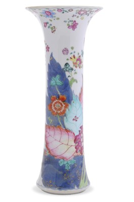 Lot 225 - A Chinese porcelain vase of cylindrical form,...