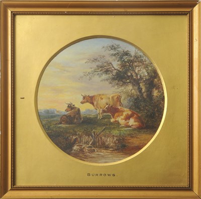 Lot 668 - Robert Burrows (British, 1810-1883), Cattle...