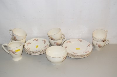 Lot 8 - A part English china tea set
